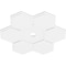 Ekena Millwork Daisy Architectural Grade PVC Ceiling Medallion, 36"OD x 3"ID x 12 1/2"C x 1"P, One-Piece CMP36DY-03000 - alternate 4
